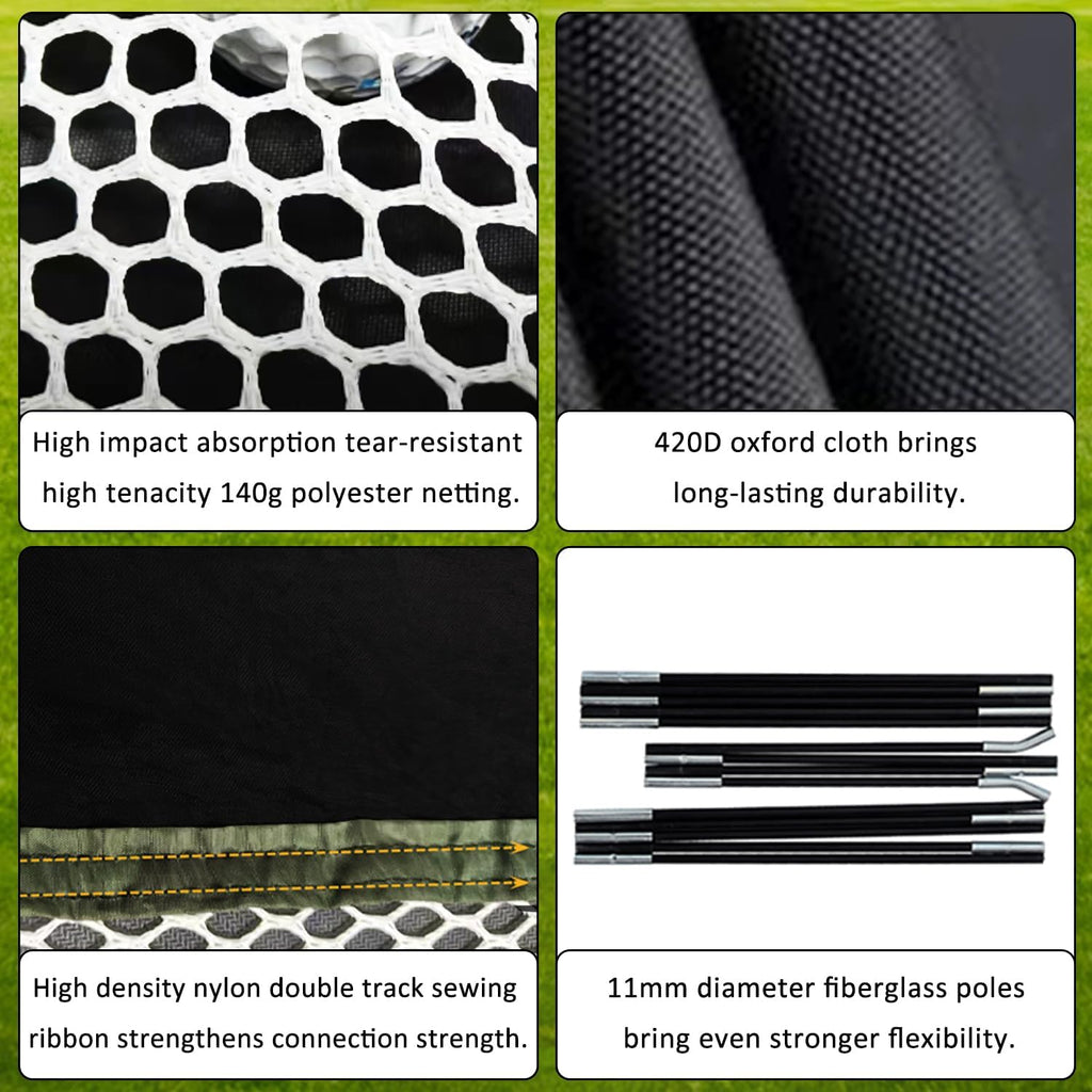 Golf Net for Backyard Practice: Hitting Net with Mat & Target – Training for Driving Chipping Swing Golf Gift for Dad Husband Men