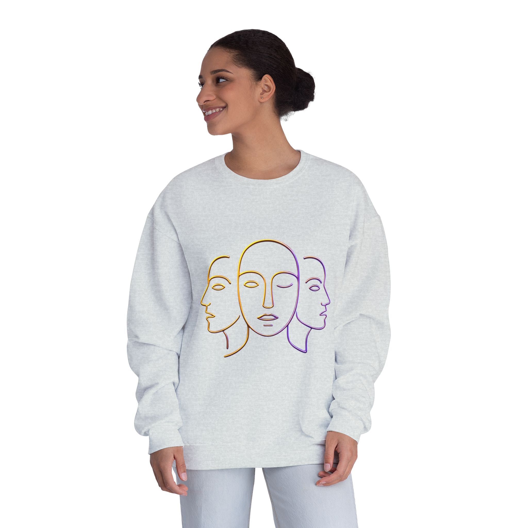 Minimalist Faces & 41 Unisex Crewneck Sweatshirt