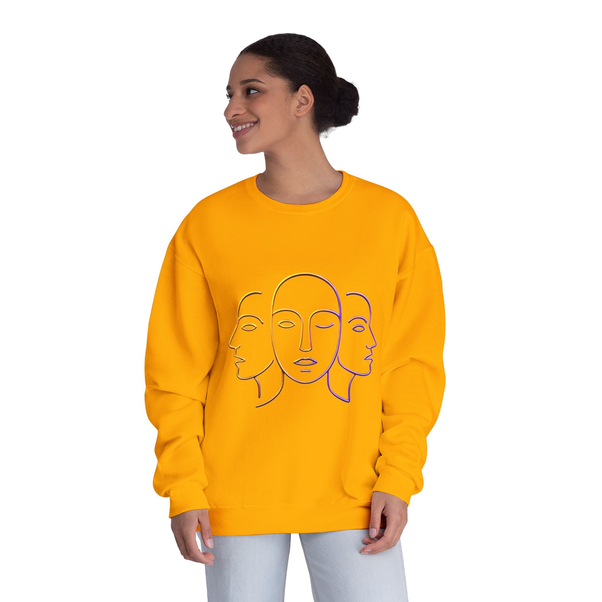 Minimalist Faces & 41 Unisex Crewneck Sweatshirt