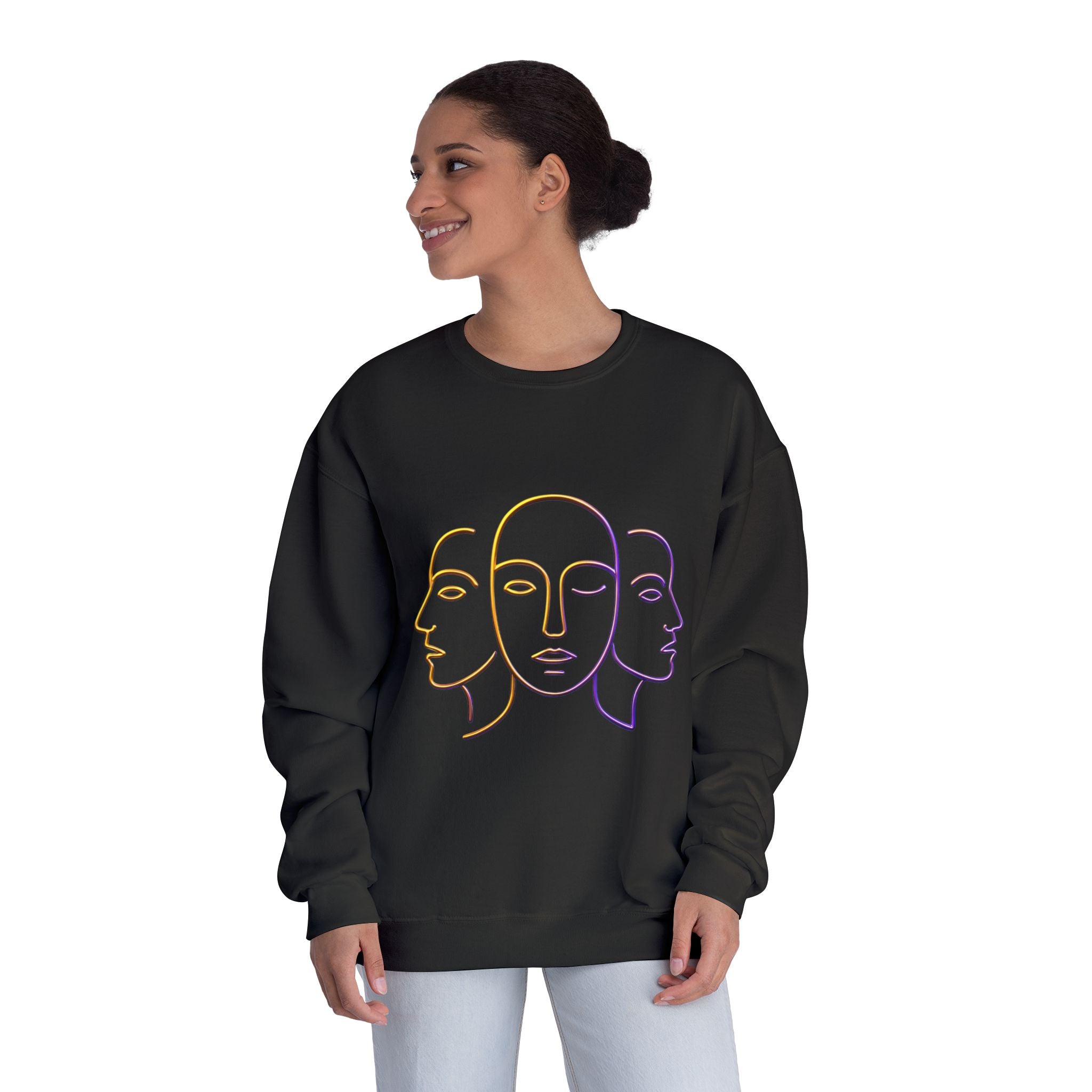 Minimalist Faces & 41 Unisex Crewneck Sweatshirt