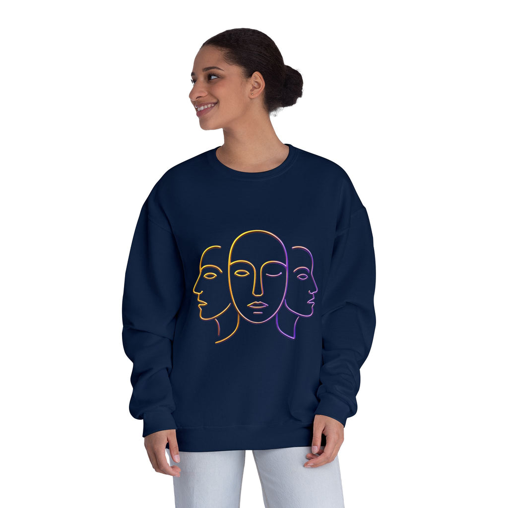 Minimalist Faces & 41 Unisex Crewneck Sweatshirt