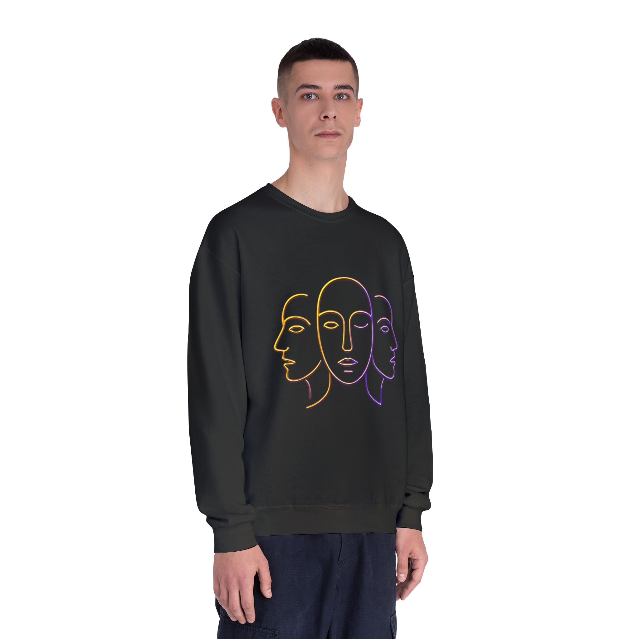 Minimalist Faces & 41 Unisex Crewneck Sweatshirt
