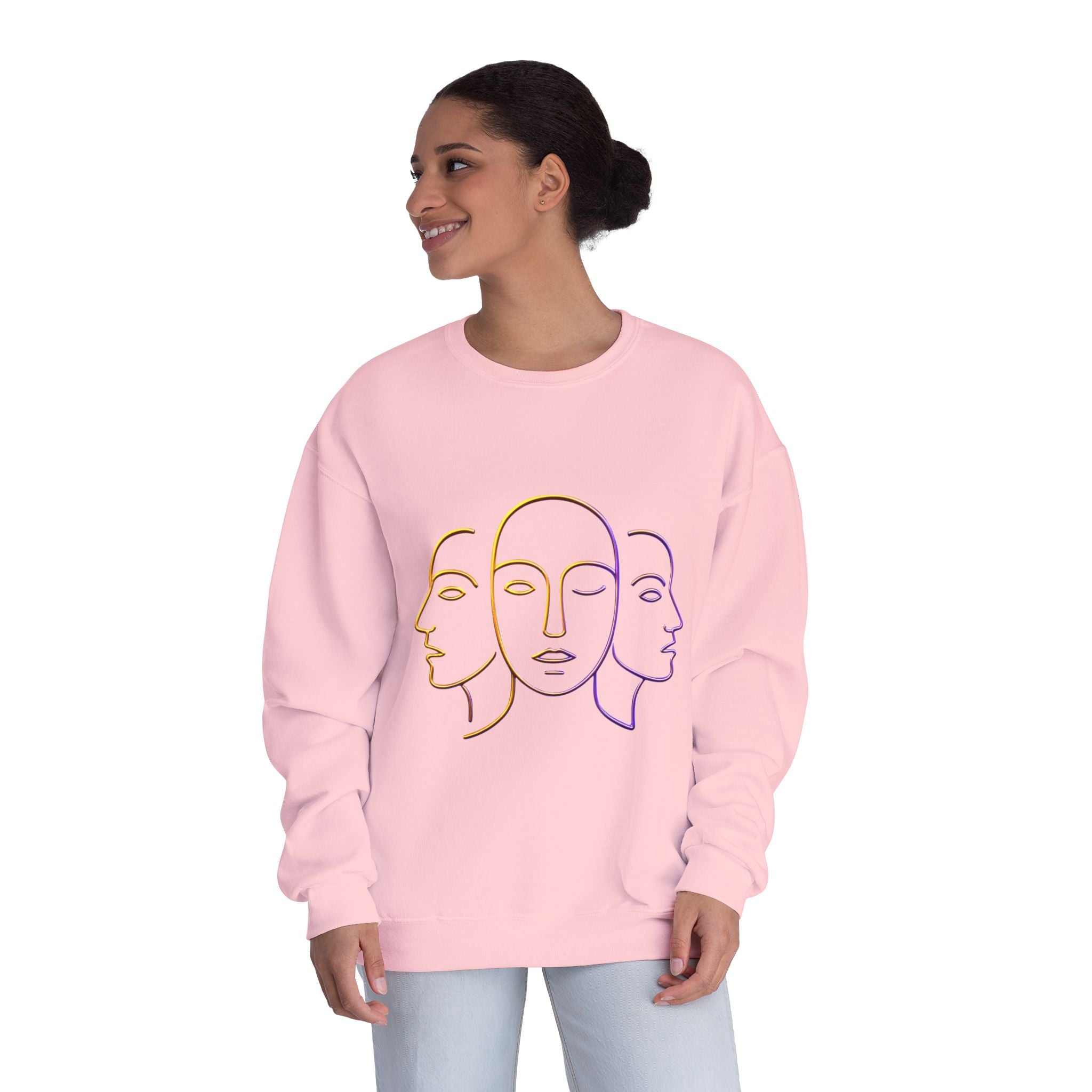 Minimalist Faces & 41 Unisex Crewneck Sweatshirt