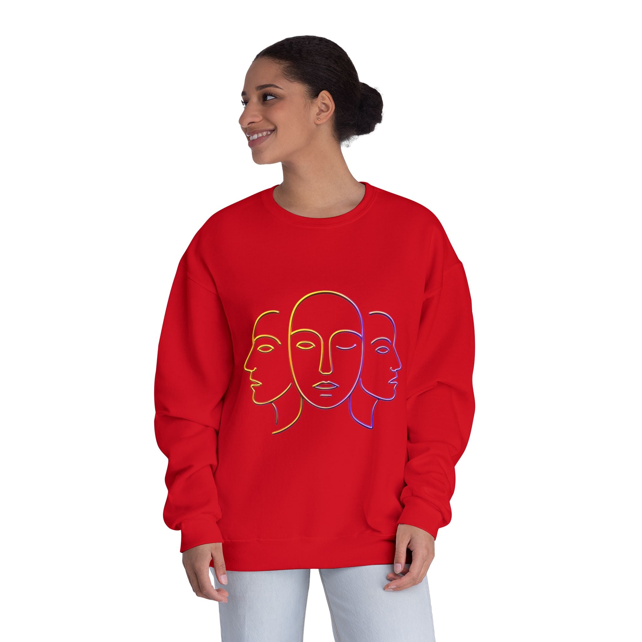 Minimalist Faces & 41 Unisex Crewneck Sweatshirt