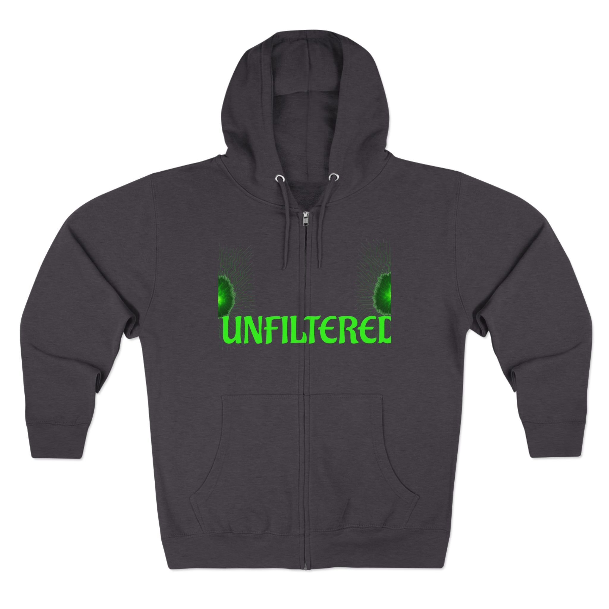 Unisex Zip Hoodie - Unfiltered Vibe