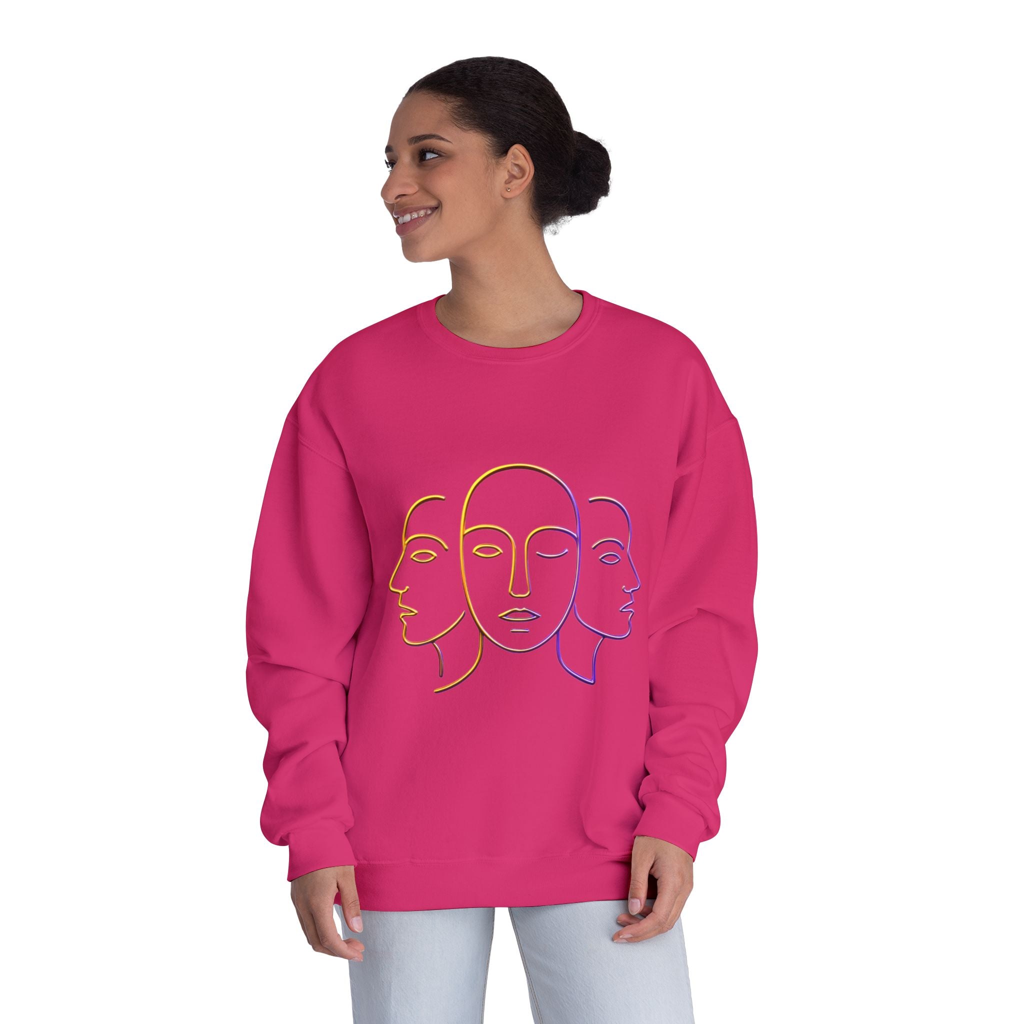 Minimalist Faces & 41 Unisex Crewneck Sweatshirt