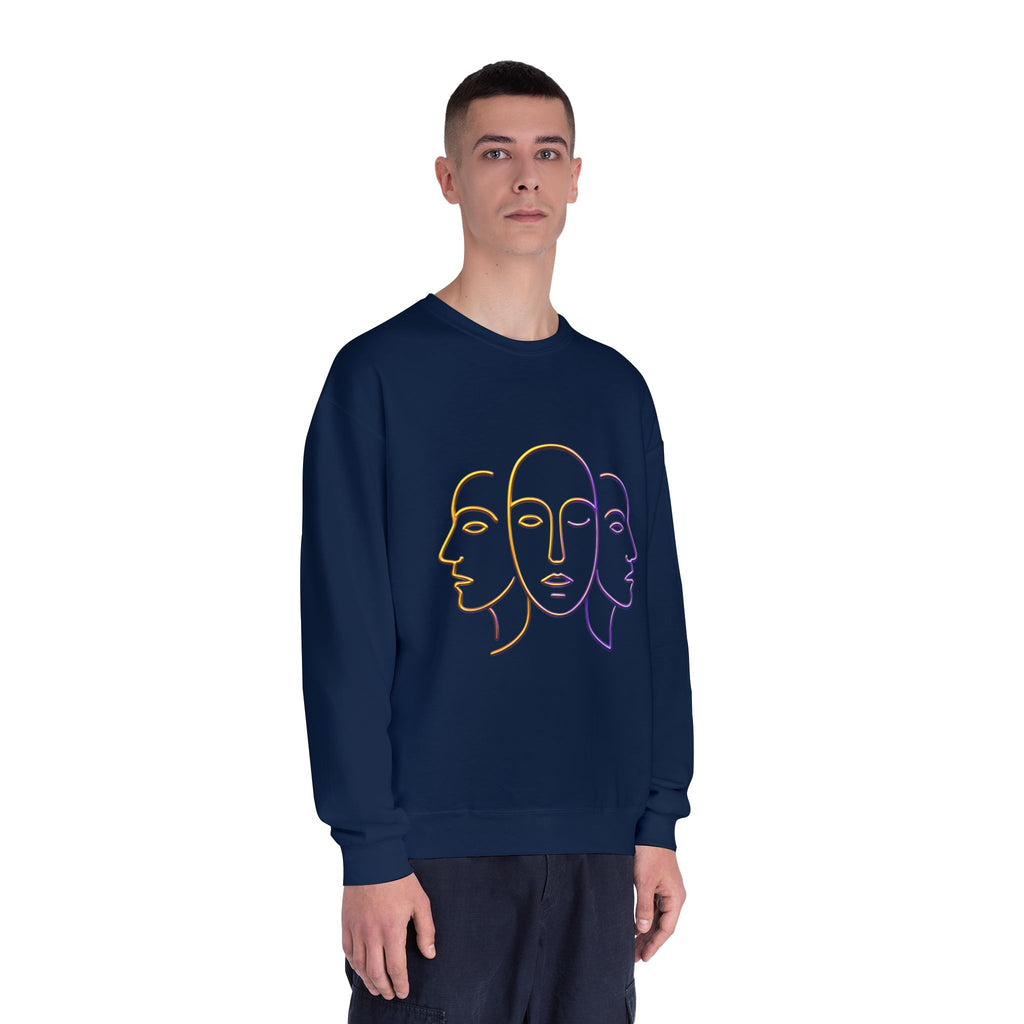 Minimalist Faces & 41 Unisex Crewneck Sweatshirt