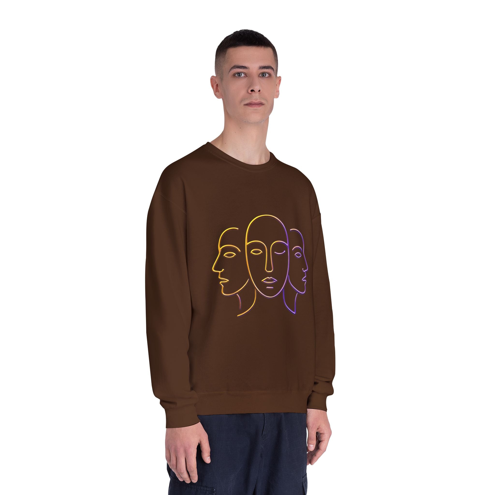 Minimalist Faces & 41 Unisex Crewneck Sweatshirt