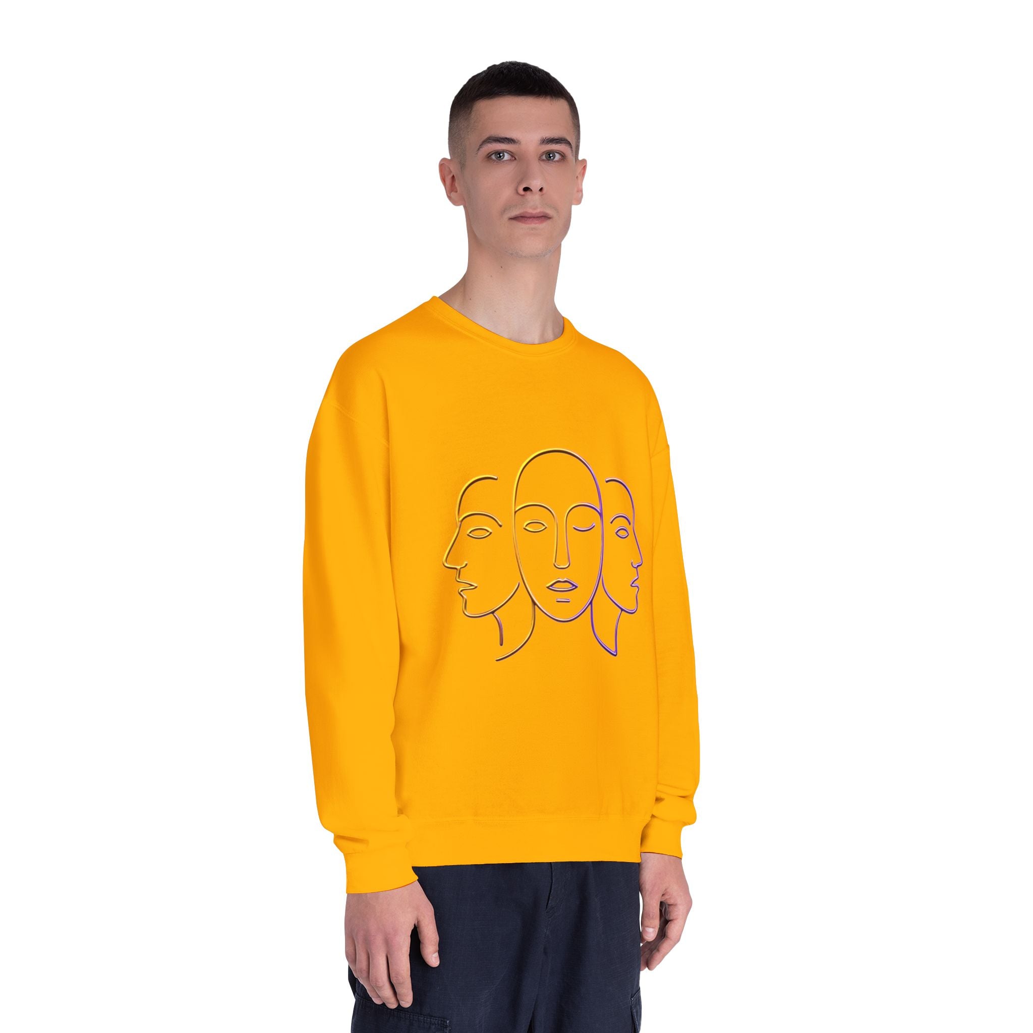 Minimalist Faces & 41 Unisex Crewneck Sweatshirt