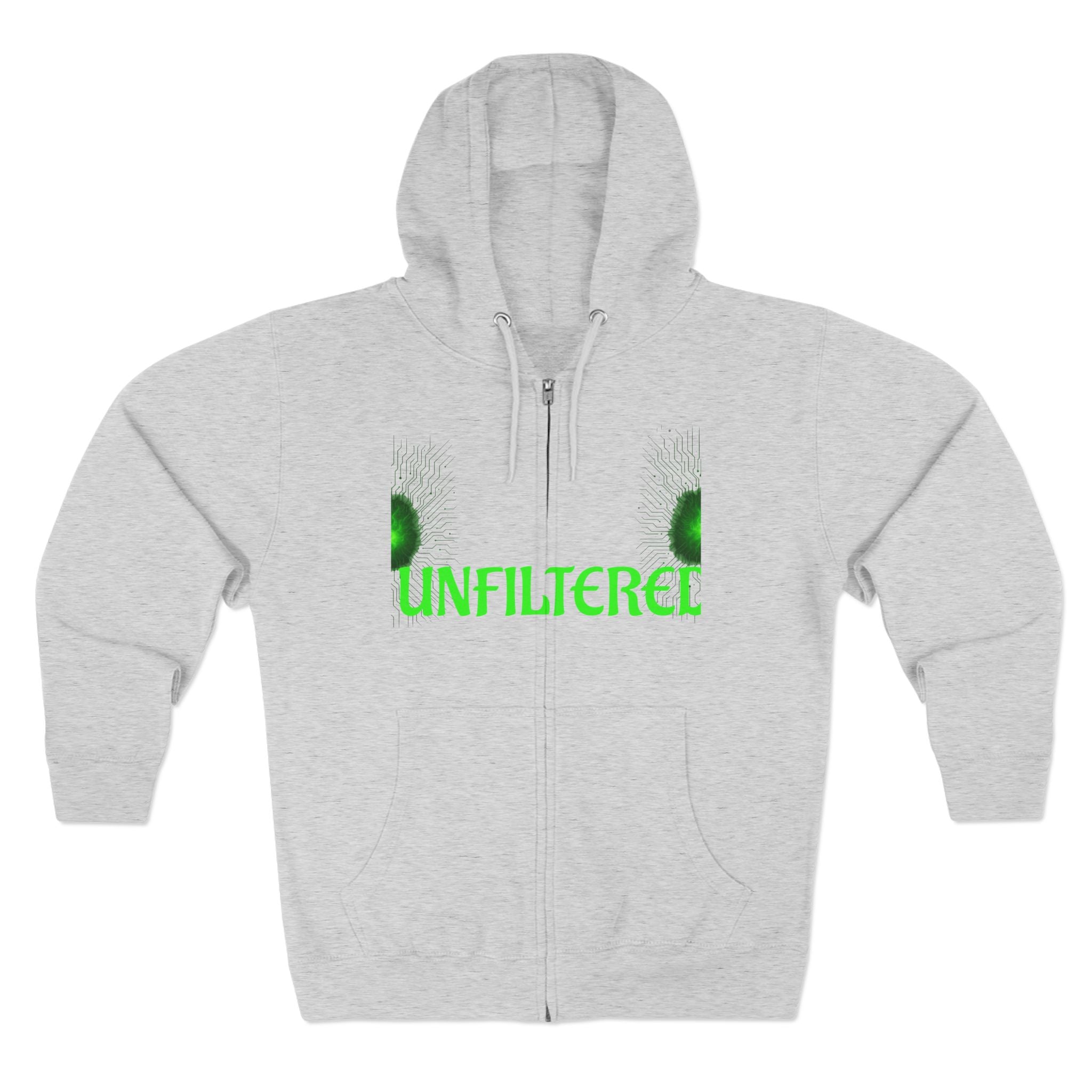 Unisex Zip Hoodie - Unfiltered Vibe