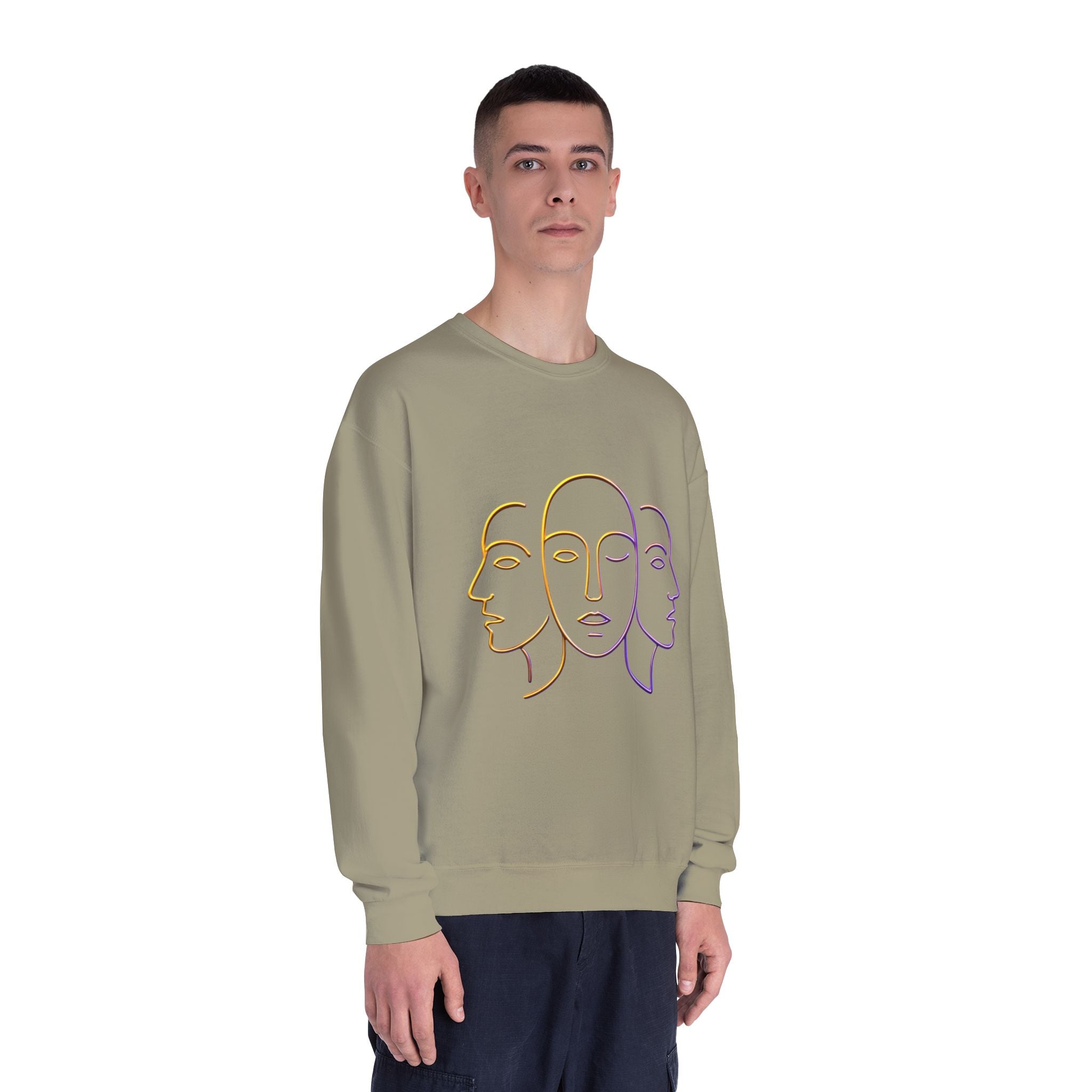 Minimalist Faces & 41 Unisex Crewneck Sweatshirt