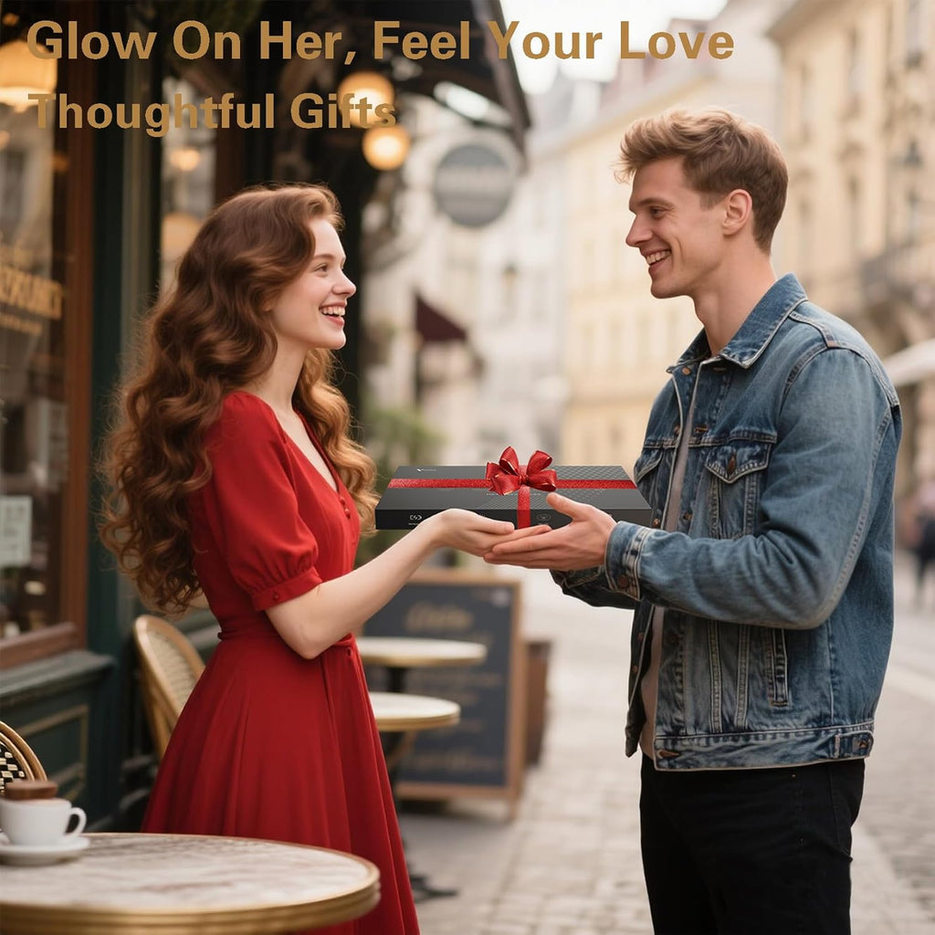 VYM Red Light Therapy for Face: High-Energy Super Lightweight 292 Leds Cordless Professional Light Therapy Mask Infrared LED Face Mask at Home Travel 2Mm Thickness - Black