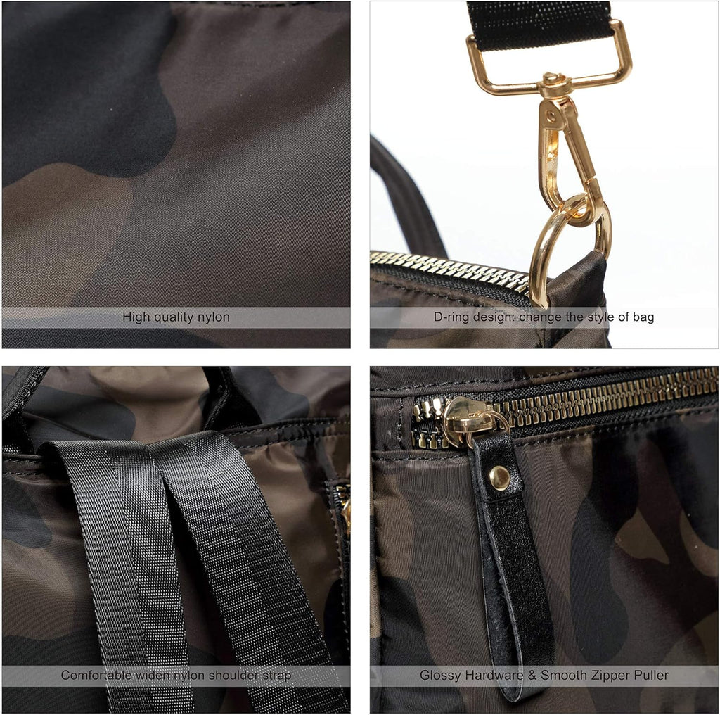 Women Nylon Backpack Purse Handbags and Shoulder Bag College Bookbags anti Theft Travel Purses Casual Daypack