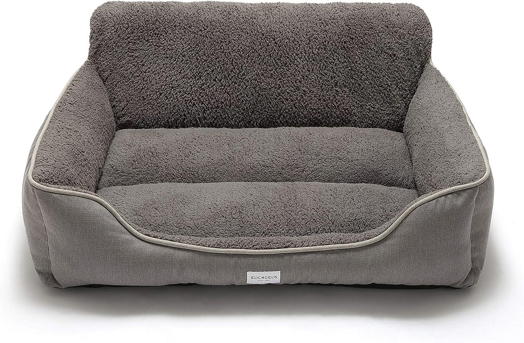 Rectangle Dog Bed Dog Beds for Small Dog Medium Dog Large Dog Washable Sleep Warm Dog Bed with Anti-Slip Bottom (X-Large, Grey)