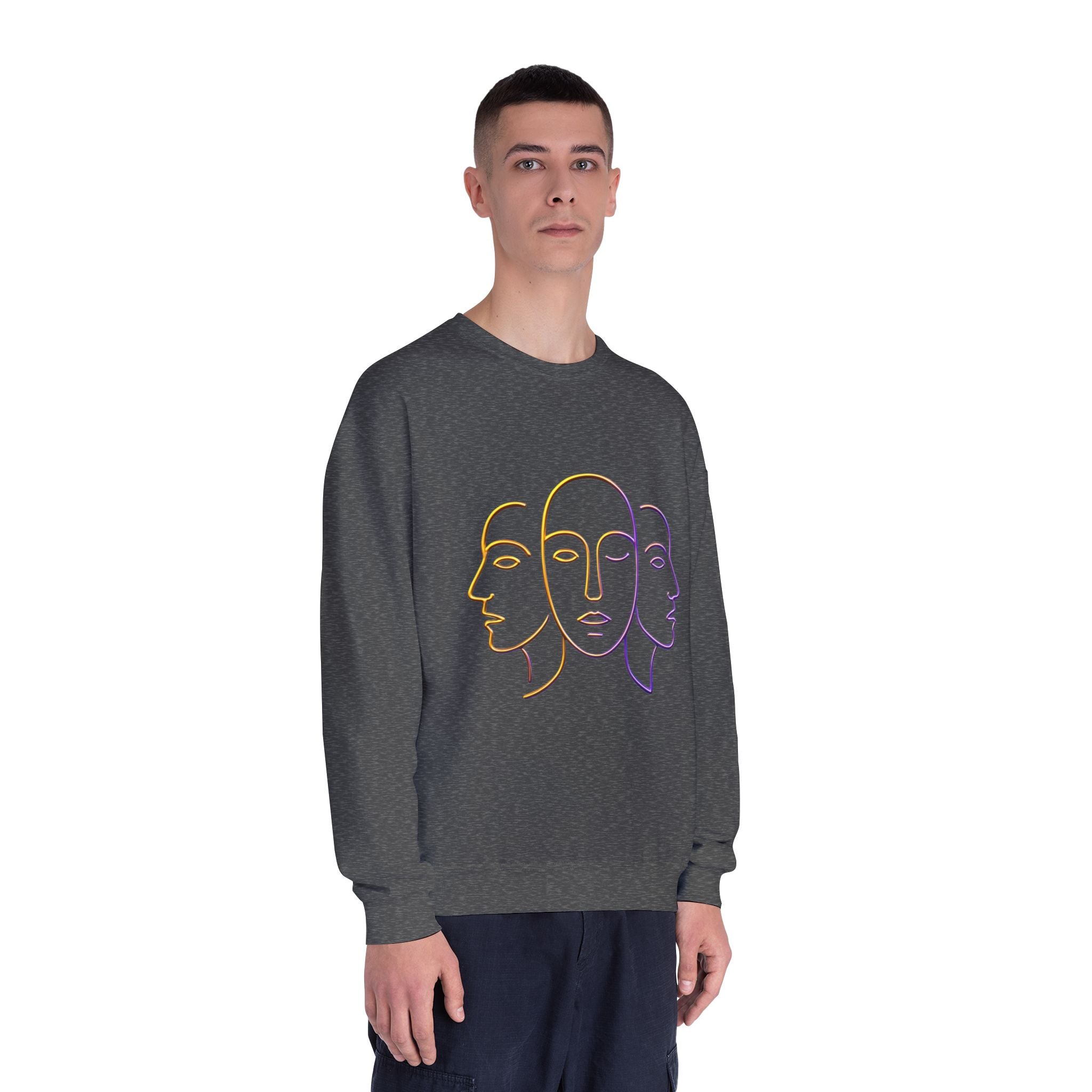 Minimalist Faces & 41 Unisex Crewneck Sweatshirt