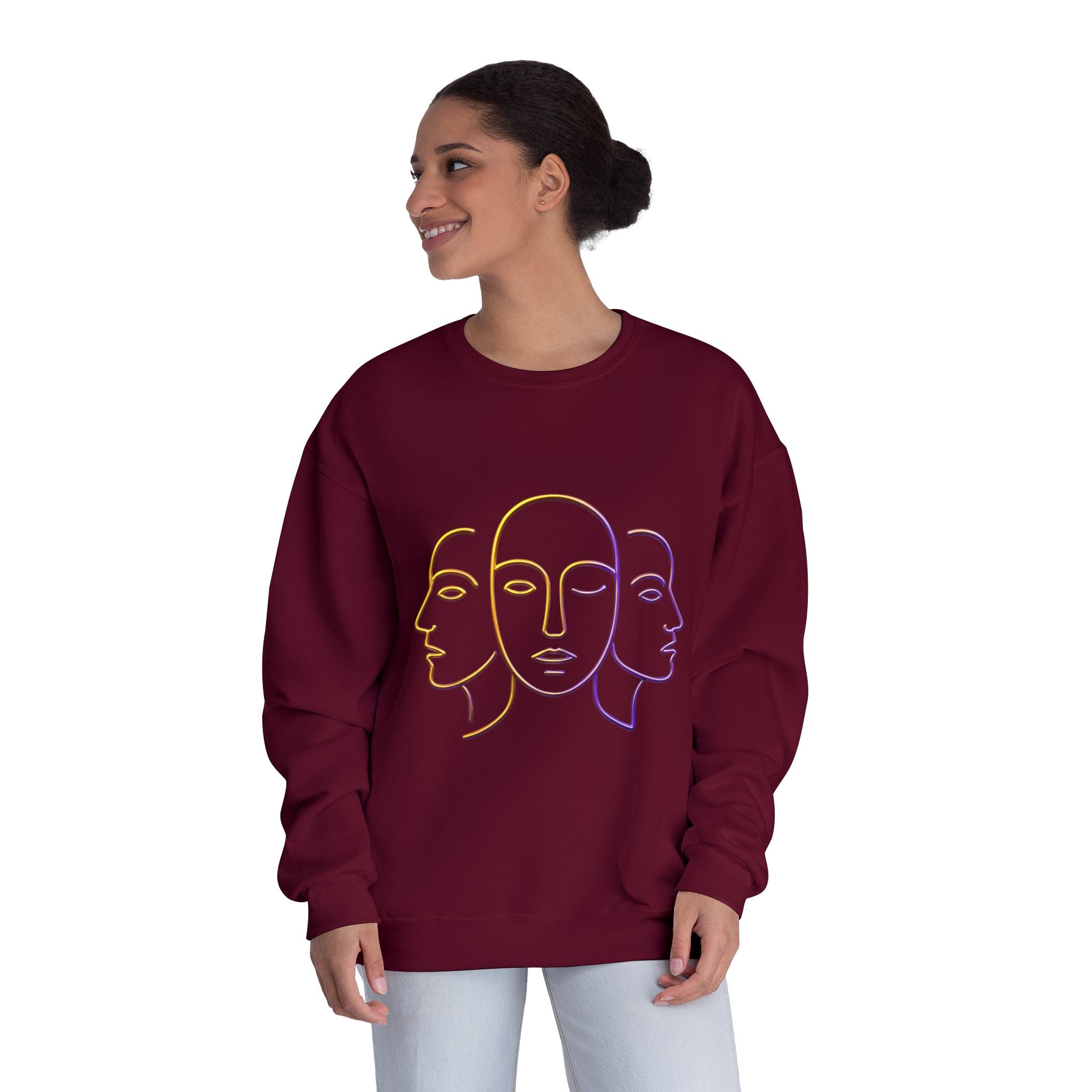 Minimalist Faces & 41 Unisex Crewneck Sweatshirt