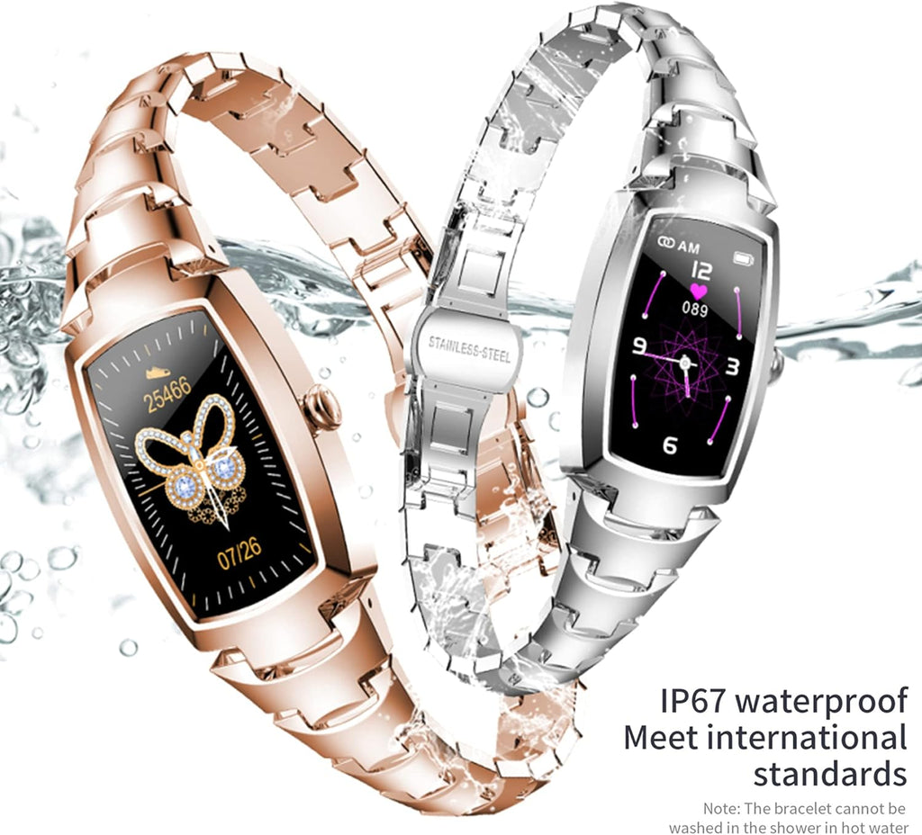 Smart Watch for Women, Smartwatch for Android and Ios Phones Waterproof Fitness Tracker with Blood Pressure Heart Rate Blood Oxygen Sleep Monitor Message Notification Sport Pedometer for Women