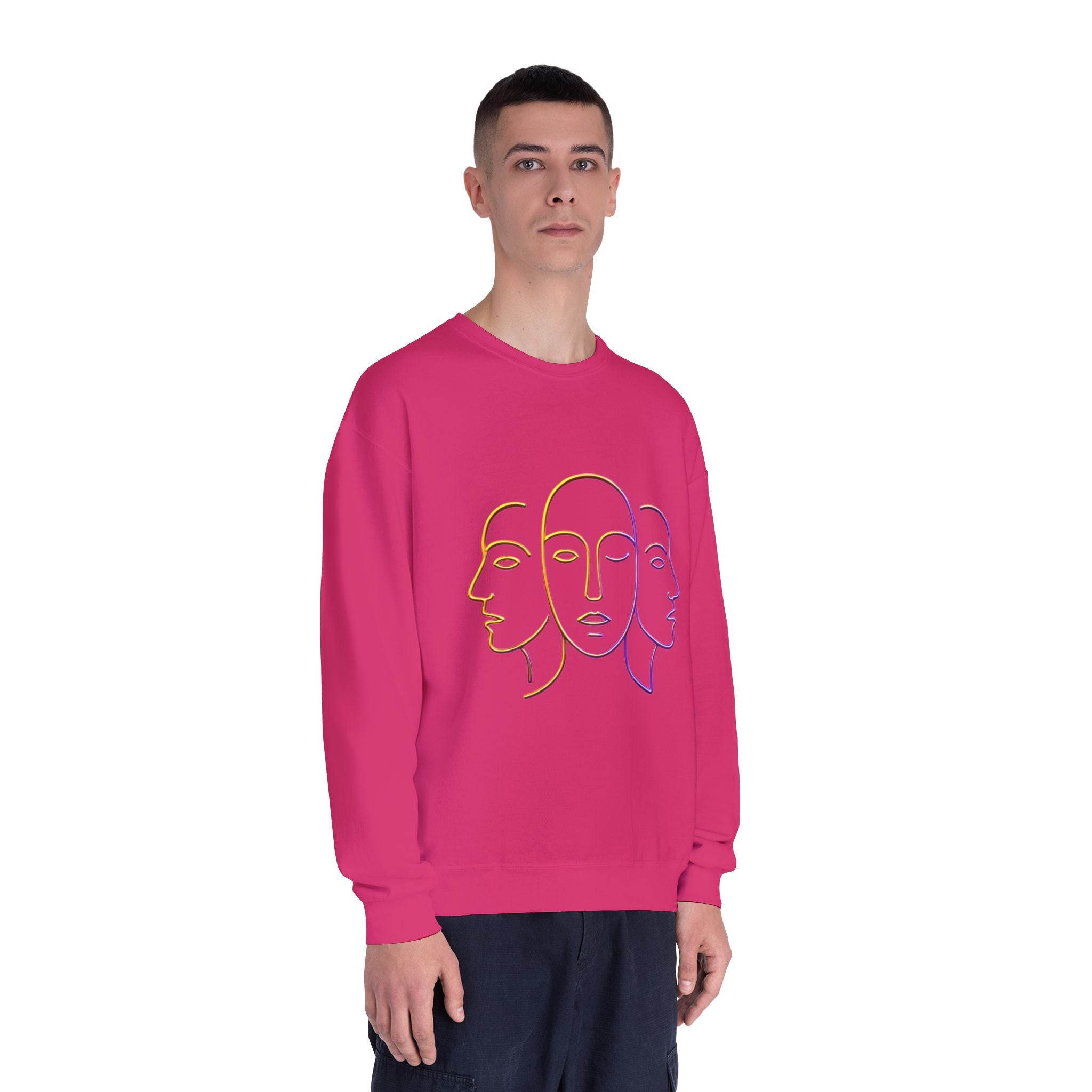 Minimalist Faces & 41 Unisex Crewneck Sweatshirt