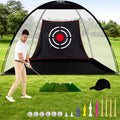 Golf Net for Backyard Practice: Hitting Net with Mat & Target – Training for Driving Chipping Swing Golf Gift for Dad Husband Men