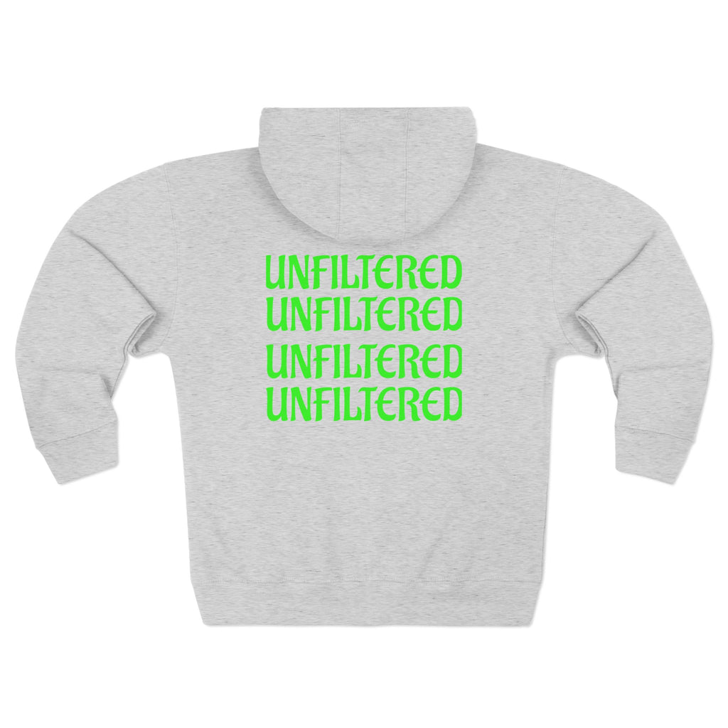 Unisex Zip Hoodie - Unfiltered Vibe
