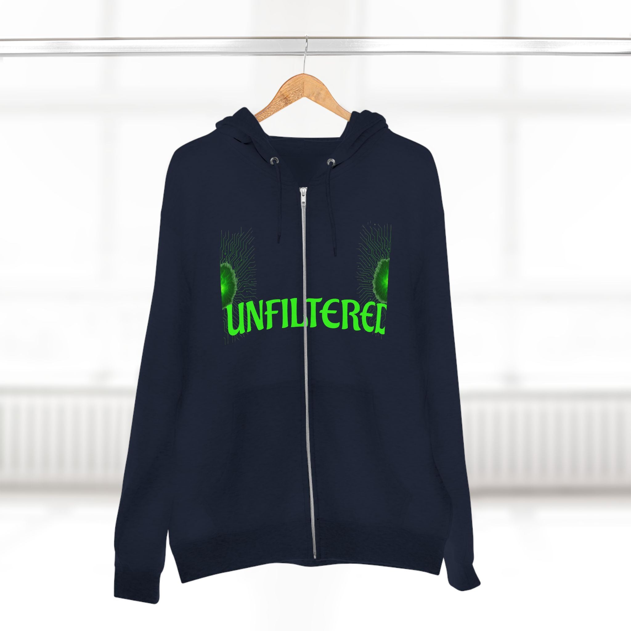 Unisex Zip Hoodie - Unfiltered Vibe