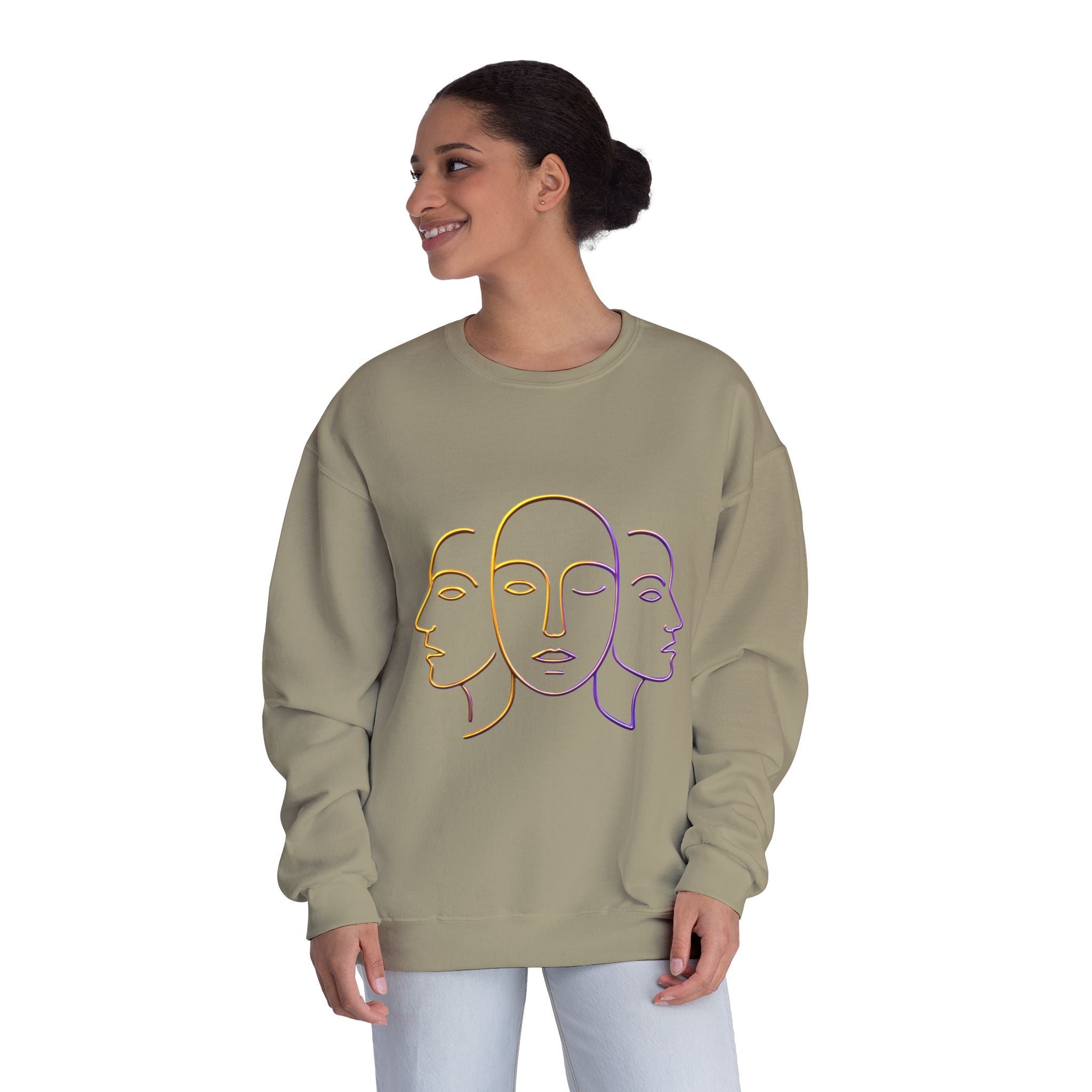 Minimalist Faces & 41 Unisex Crewneck Sweatshirt