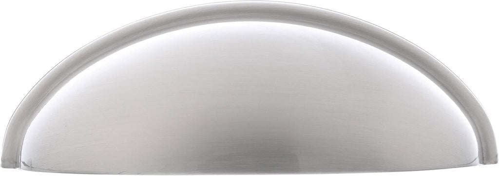 | Cabinet Cup Pull | Satin Nickel | 3 Inch (76 Mm) Center to Center | Ravino | 10 Pack | Drawer Pull | Drawer Handle | Cabinet Hardware