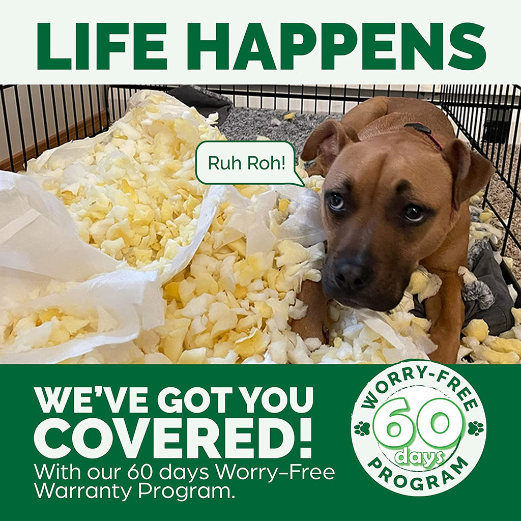 Memory Foam Dog Bed for Small Dogs W/ Removable Bolsters & Washable Cover, for Dogs up to 20 Lbs - Plush & Velvet Waves Perfect Comfort Sofa - Brownstone, Small