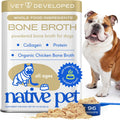 Bone Broth for Dogs and Cats - Chicken Bone Broth Powder Dog Food Toppers for Picky Eaters - Provides Extra Nutrition for Joint Strength, Immune Support & Heart Health - 96 Scoops