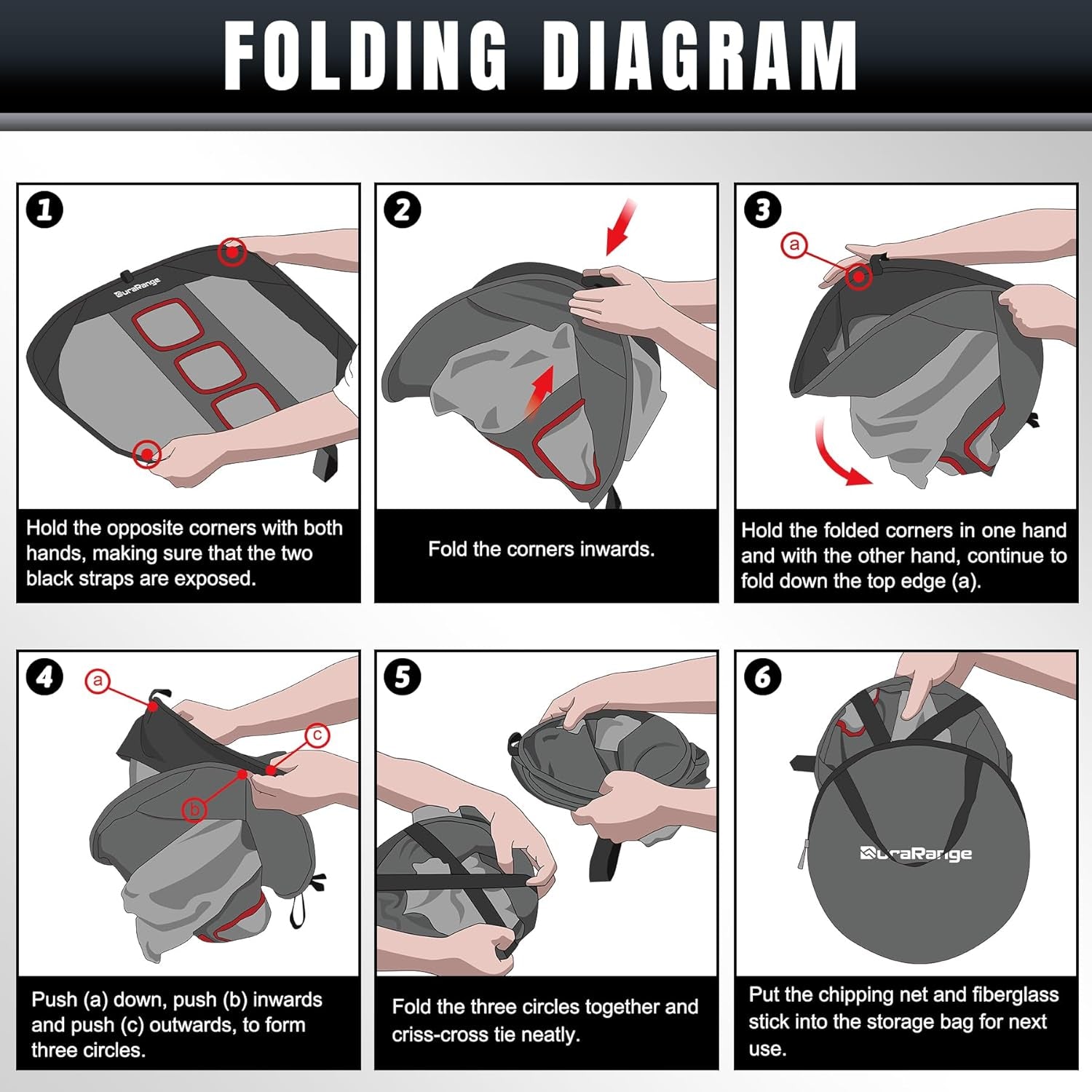 Pop-Up Golf Chipping Net - Ultimate Target Training Chip Aids for Precision & Distance, Outdoor | Indoor Practice, Golfer Gift