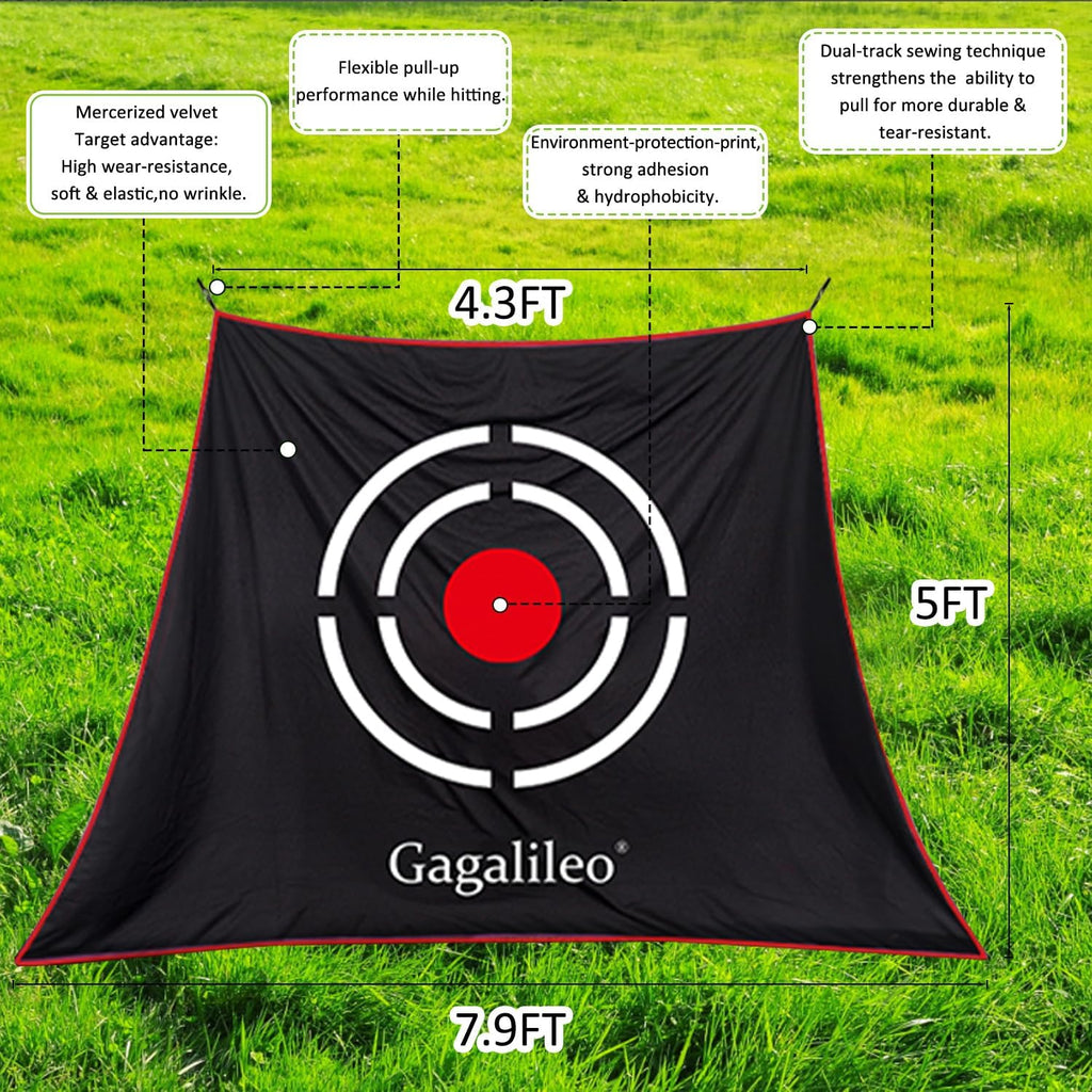 Golf Net for Backyard Practice: Hitting Net with Mat & Target – Training for Driving Chipping Swing Golf Gift for Dad Husband Men