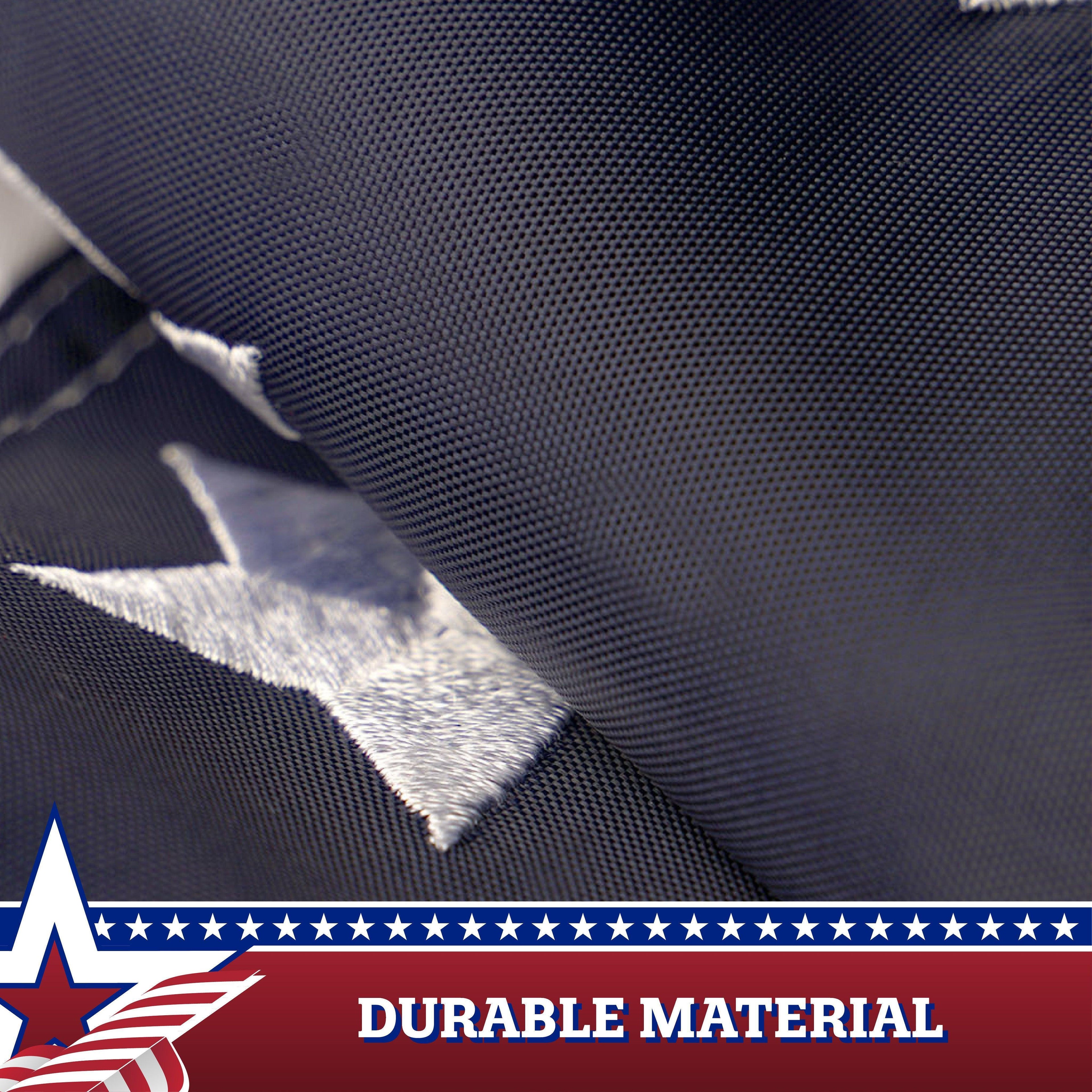 2 Pack: USA Pleated Fan Flag 3X3 Feet Star Center Quarter Circle Embroidered Polyester Stars and Stripes