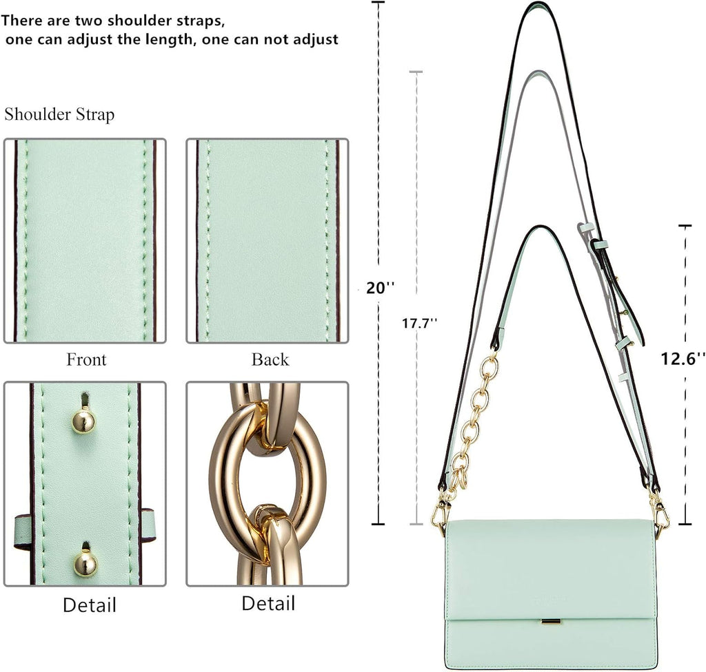 Women Leather Crossbody Bag Small Crossbody Purse Clutch Purse Crossbody Purse Handbag